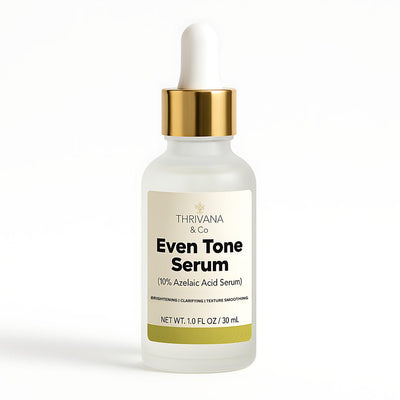 Thrivana & Co Even Tone Serum bottle on a white background